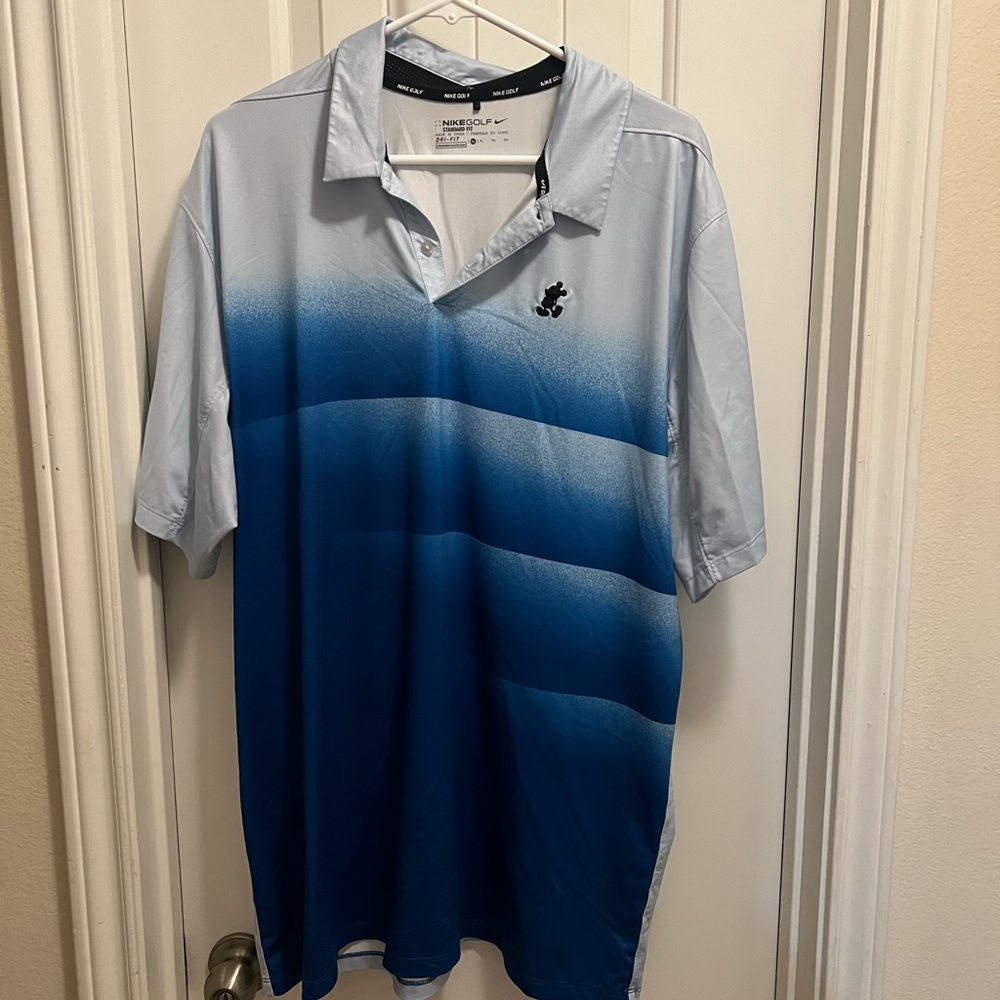 Nike Disney Men’s Blue Ombre Polo Shirt